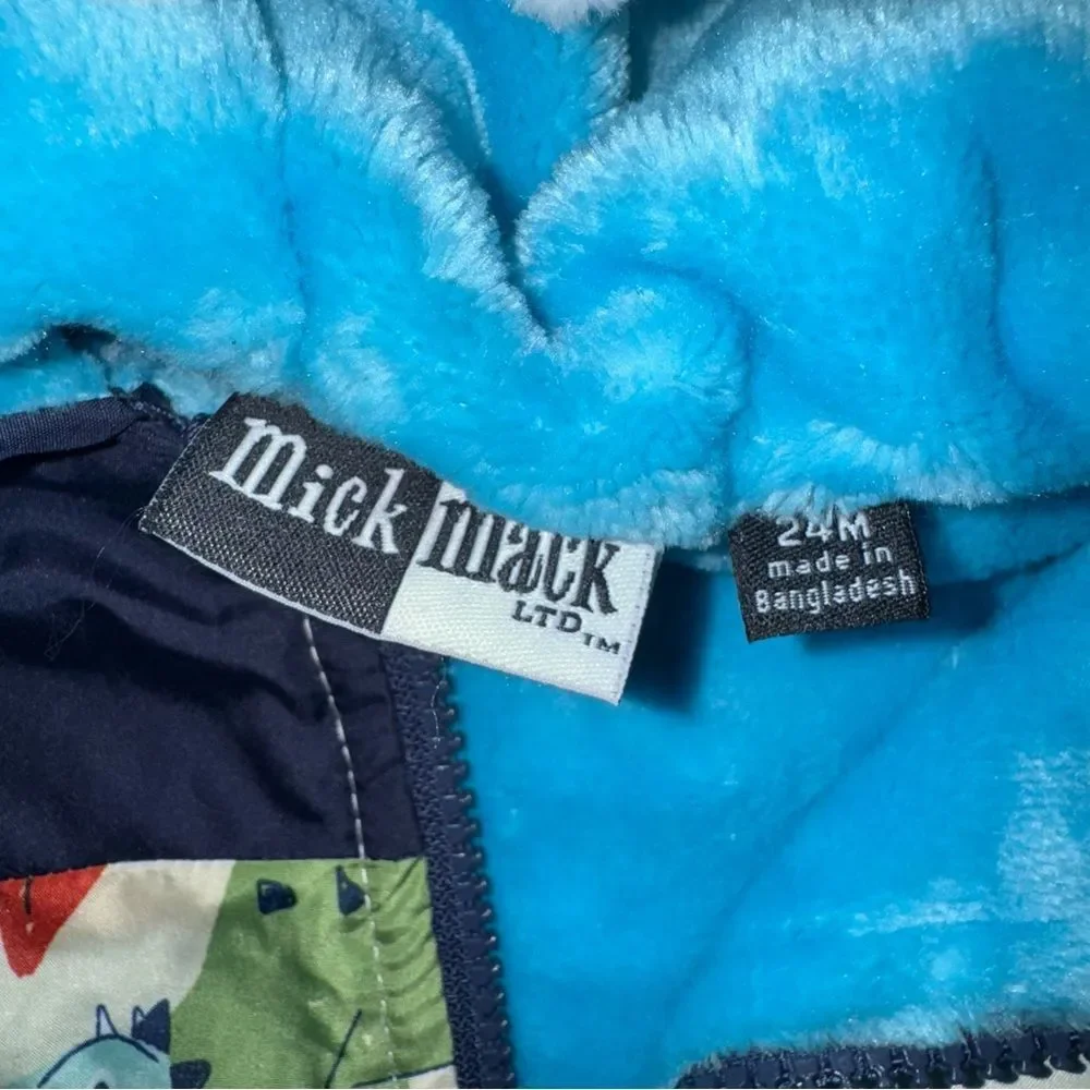 Mick Mack size 24 months Dinosaur Hooded Vest for Kids